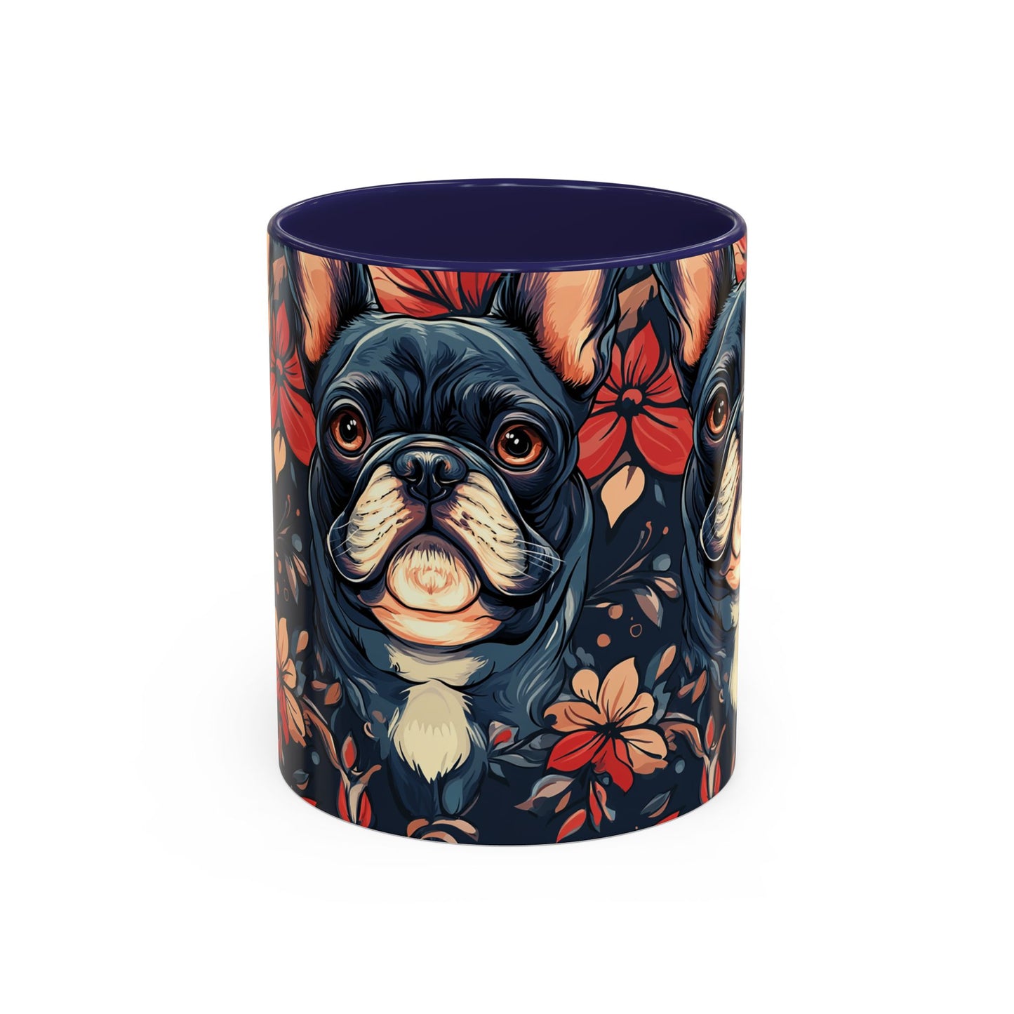 Gothic Rose Bulldog Noir Enchantment Accent Coffee Mug