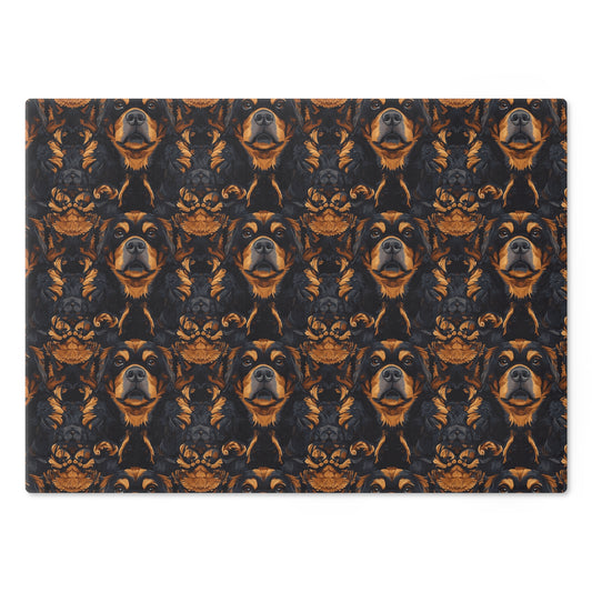 Modern Rottweiler Royalty Cutting Board