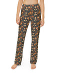 Dazzling Dachsund Blossoms & Foliage Kids Pajama Pants