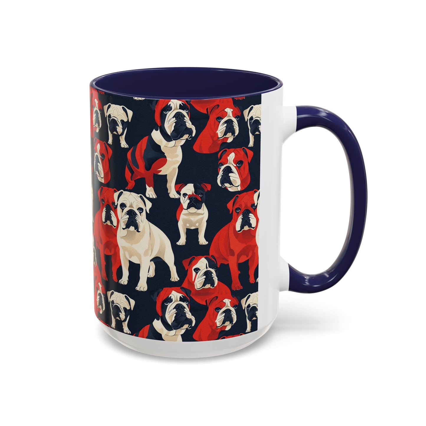 Bulldoggy Bliss Chomper Accent Coffee Mug