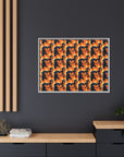 Rottweiler Chic Pawsitivity Matte Canvas, Framed