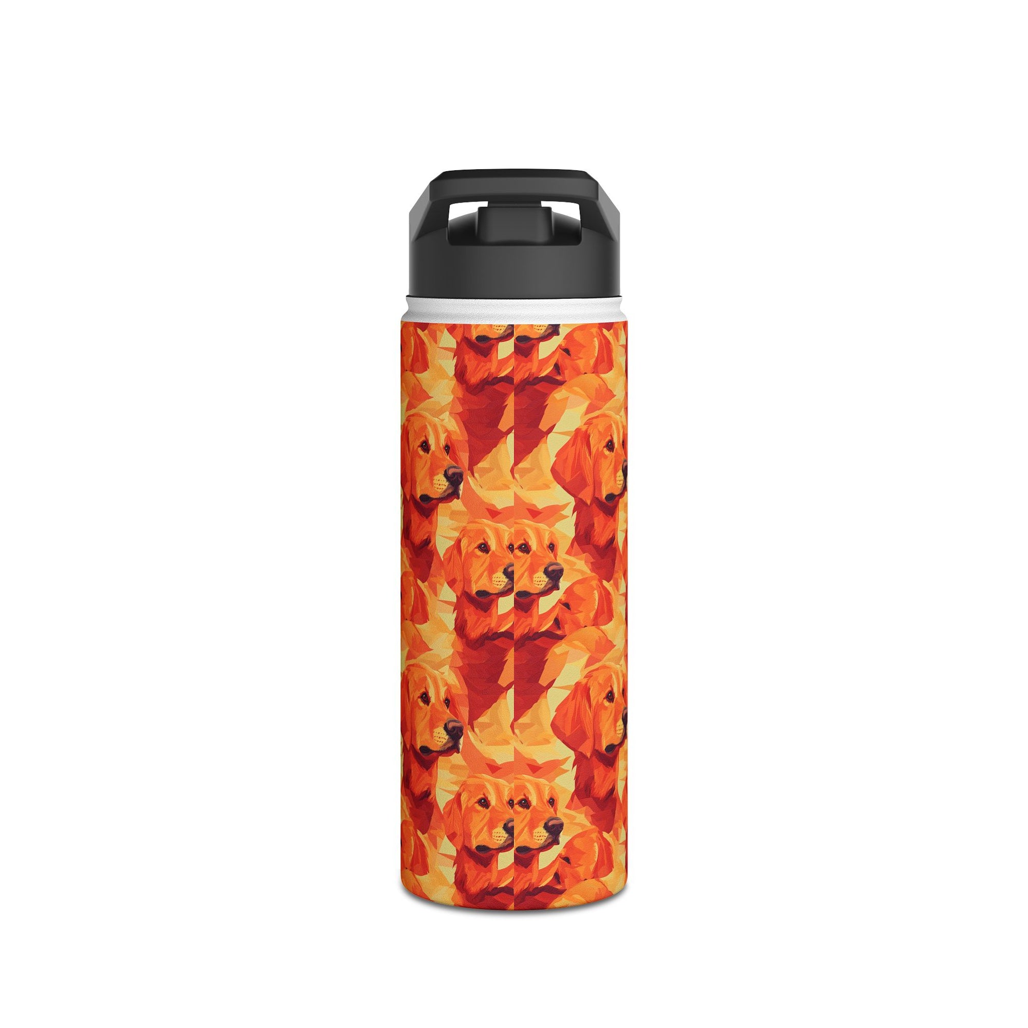 Golden Glamour Paws Stainless Steel Water Bottle