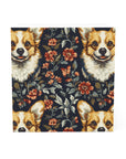 Floofy Corgi Blossom Blast Note Cube