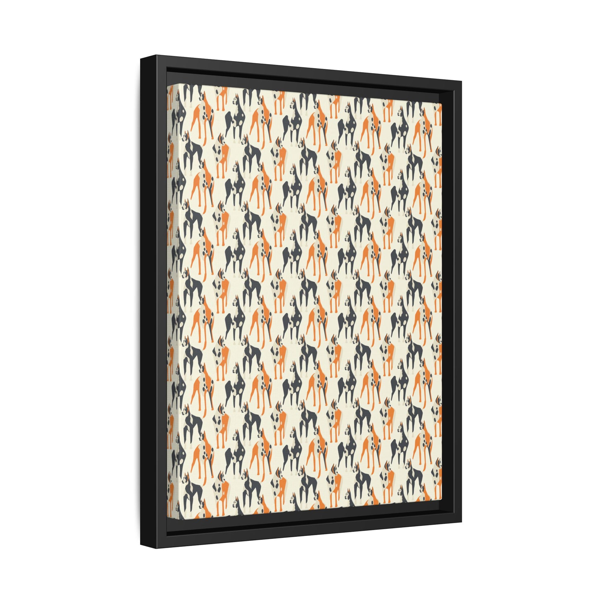 Dashing Dane Divinity Matte Canvas, Framed