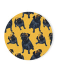 Puglet Posh Paradise Cork Back Coaster