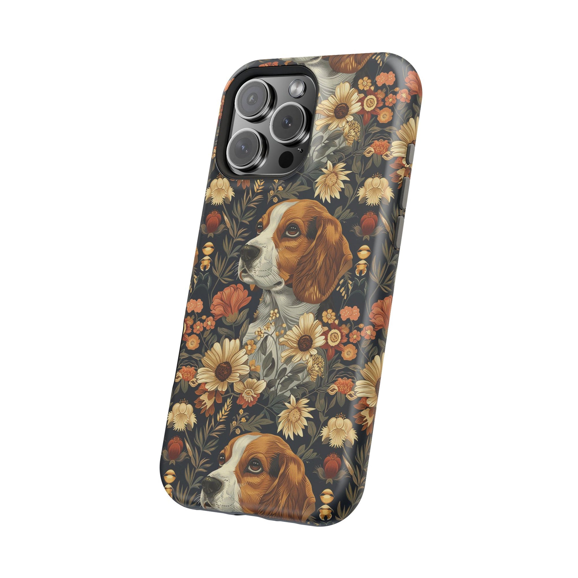 Beagle Blossoms Magnetic Tough Cases