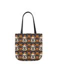 Bloomingly Bulldogistic Bouquet Canvas Tote Bag