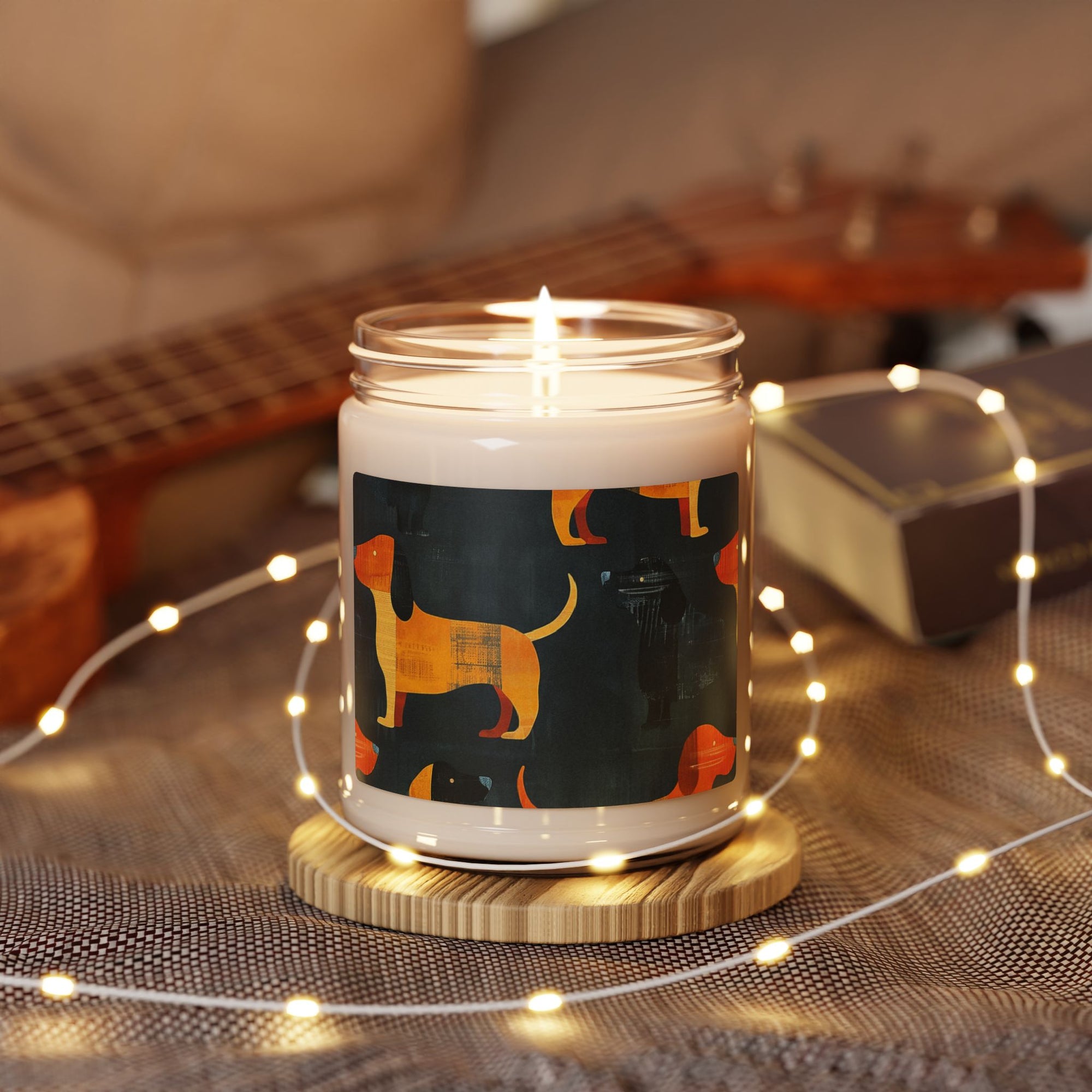 Dapper Dachshund Noir Glow Scented Soy Candle