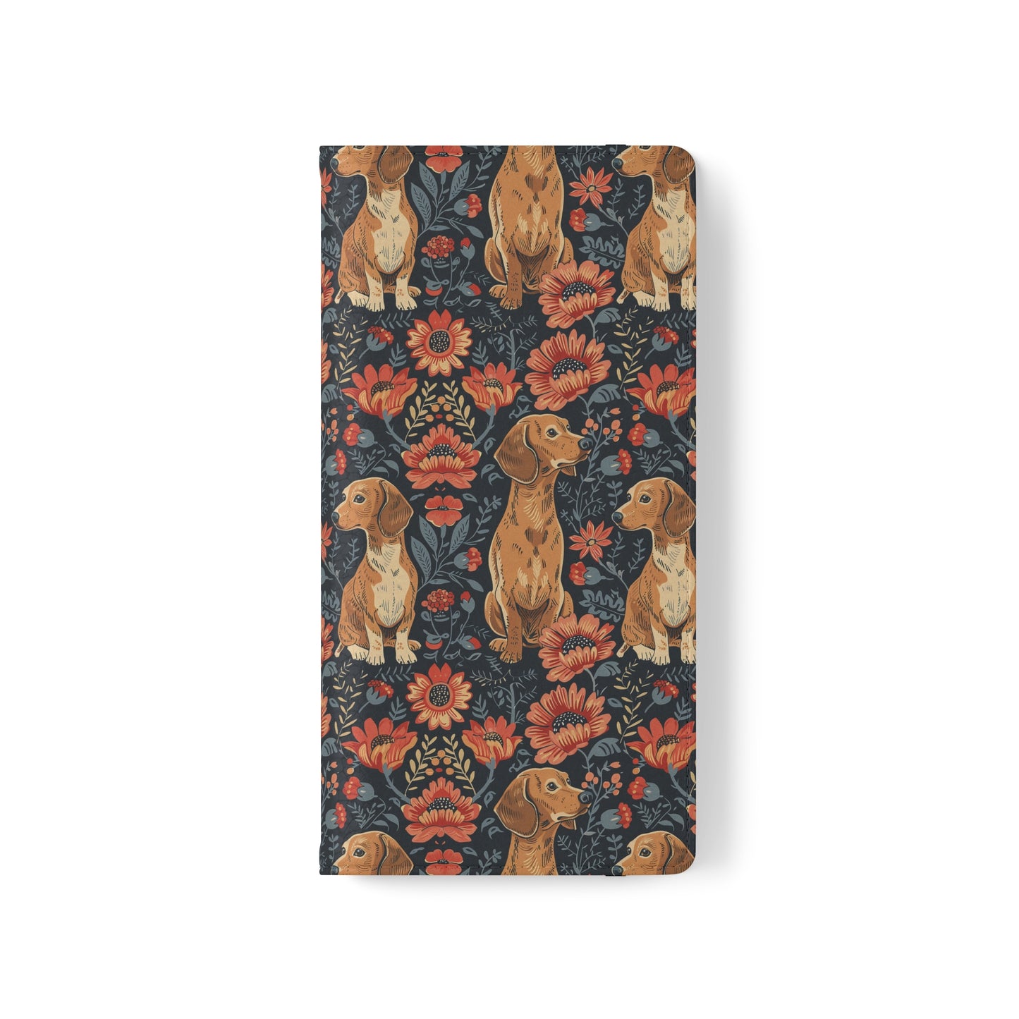 Floral Pawsome Dachsund Delight Flip Cases