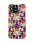 Glitchy Bulldog Blitz Slim Phone Cases