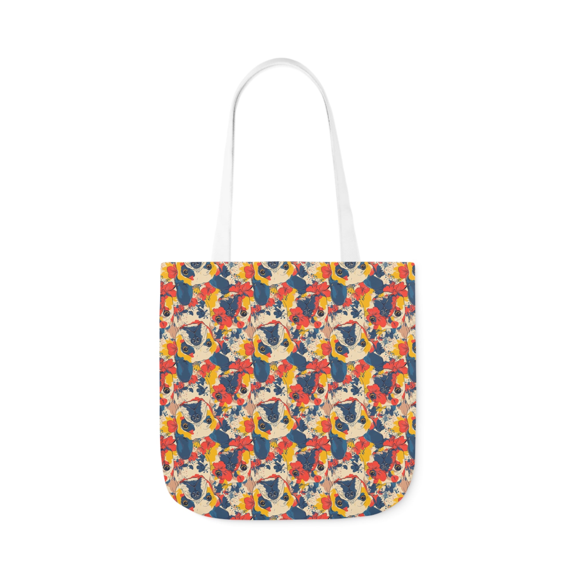 Bloom Pup Frenchietastic Splatter Canvas Tote Bag