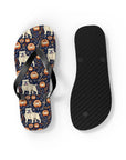 Bulldog Blossom Bonanza Flip Flops