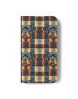 Pawsome Rottweiler Royalty Plaid Flip Cases