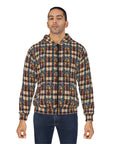 Pawsome Rottweiler Royalty Plaid Unisex Zip Hoodie