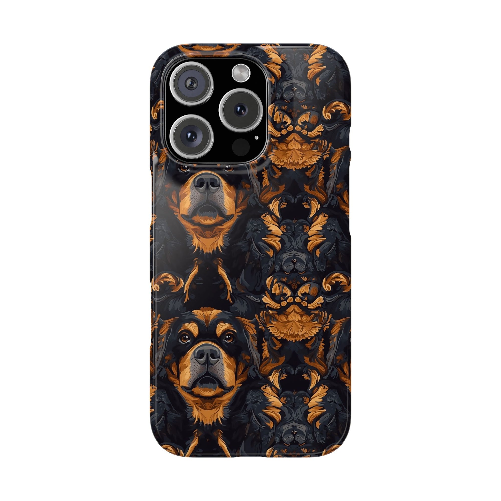 Modern Rottweiler Royalty Slim Phone Cases