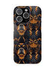 Modern Rottweiler Royalty Slim Phone Cases