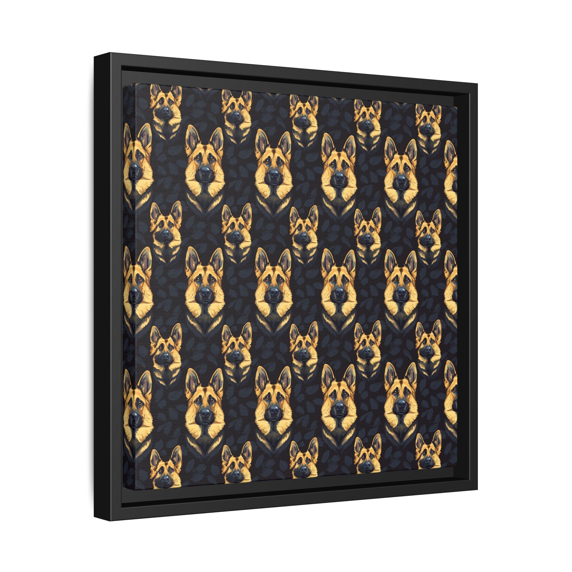 Majestic Hound Couture: German Shepherd LuxeBlend Matte Canvas, Framed