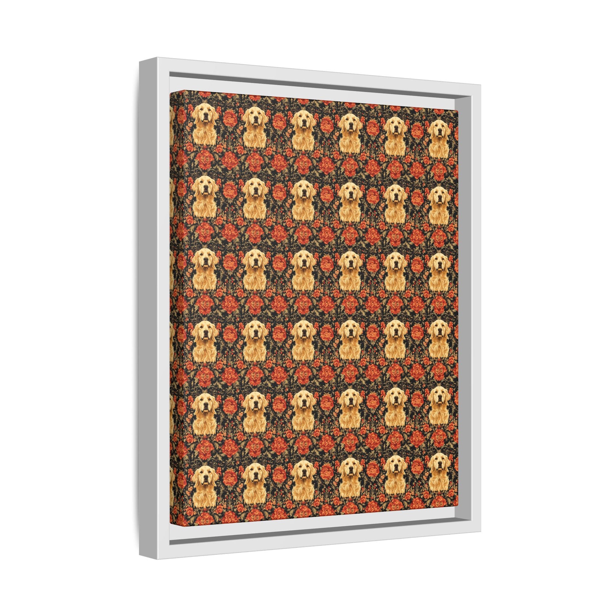 Golden Pawsatronic Tapestry Matte Canvas, Framed