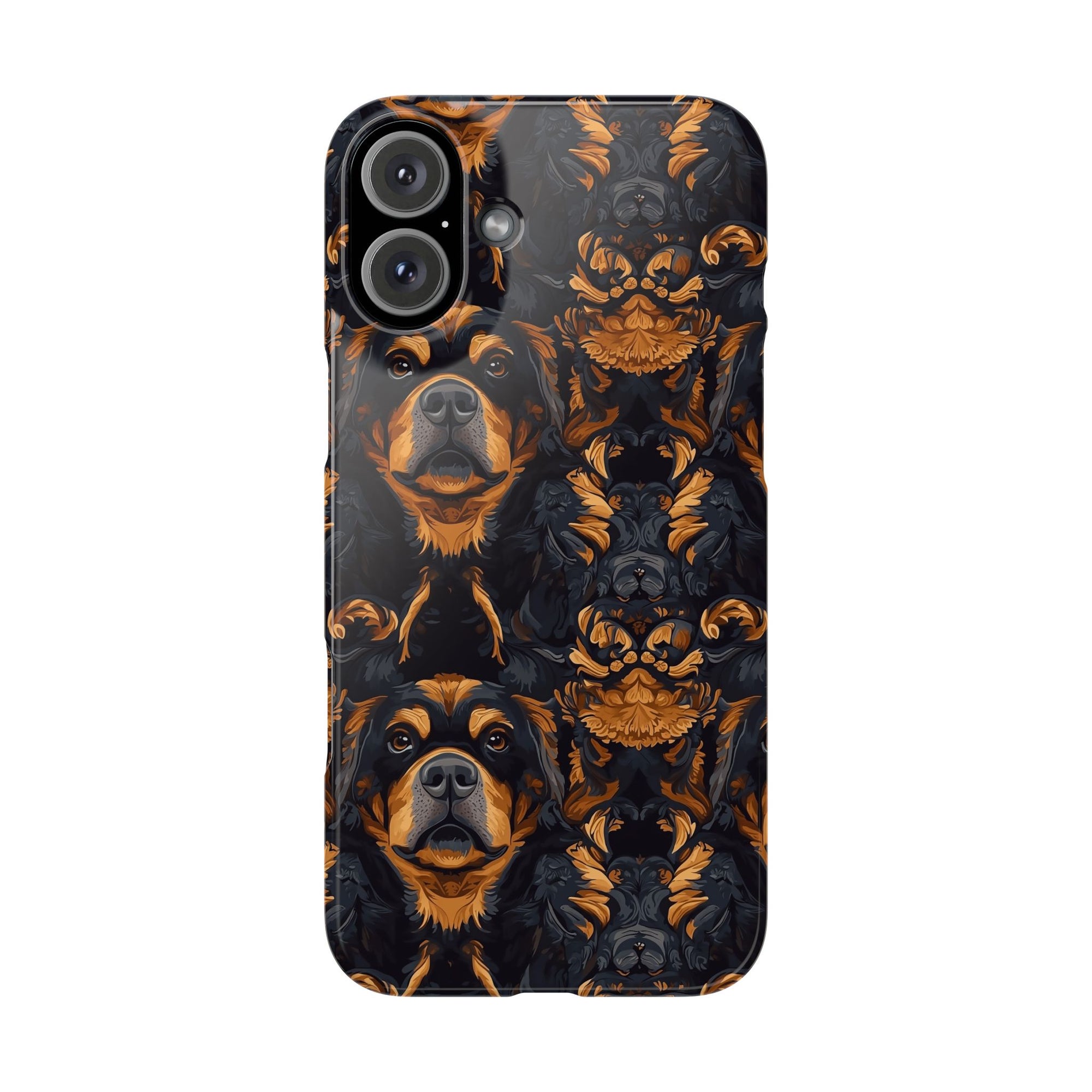 Modern Rottweiler Royalty Slim Phone Cases