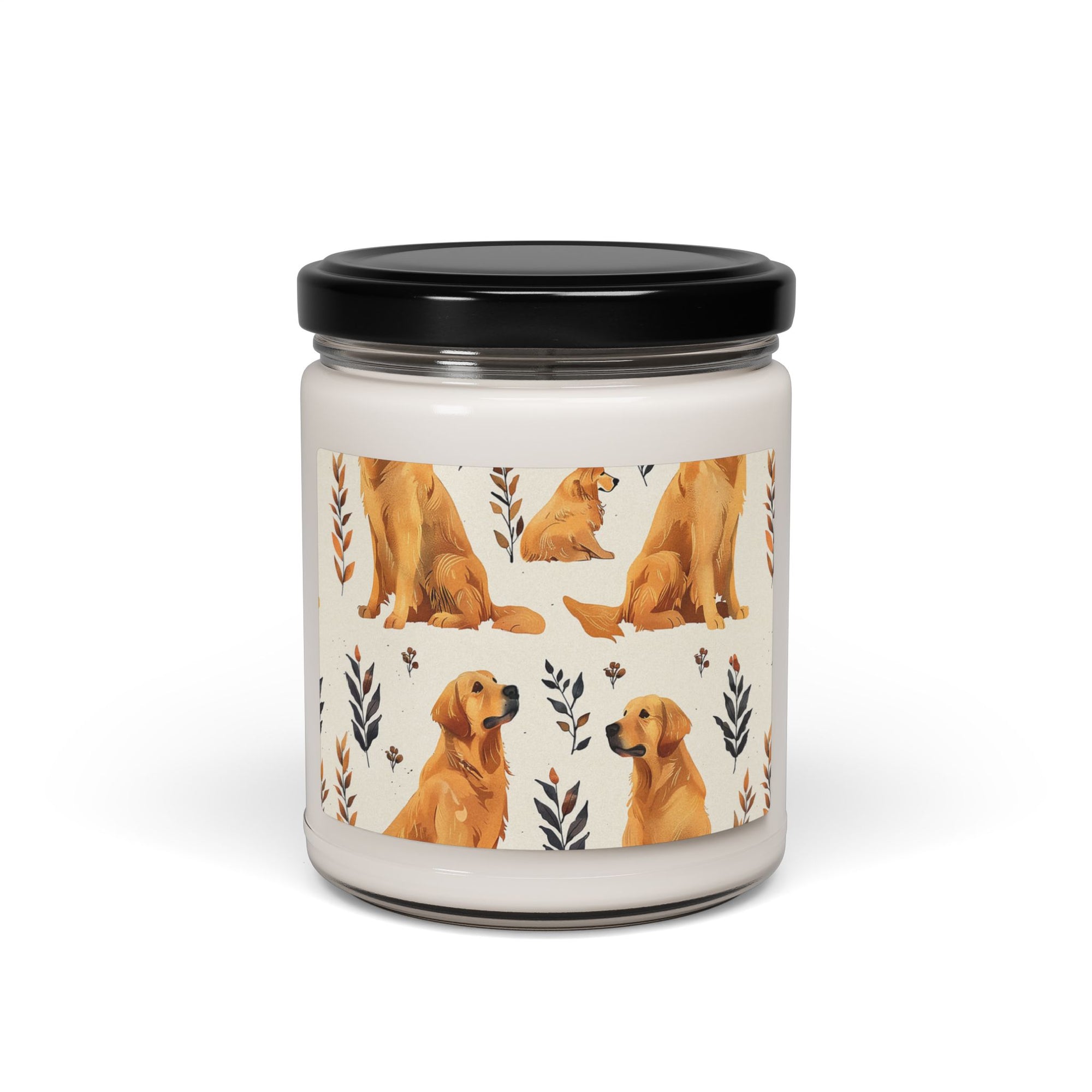 Golden Glamour Paws - Luxe Licks for Regal Retrievers Scented Soy Candle