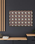 Bulldog Blossom Bonanza Matte Canvas, Framed