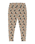 Blossoming Dachshunds Delight Plus Size Leggings