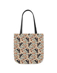 Blossoming Dachshunds Delight Canvas Tote Bag