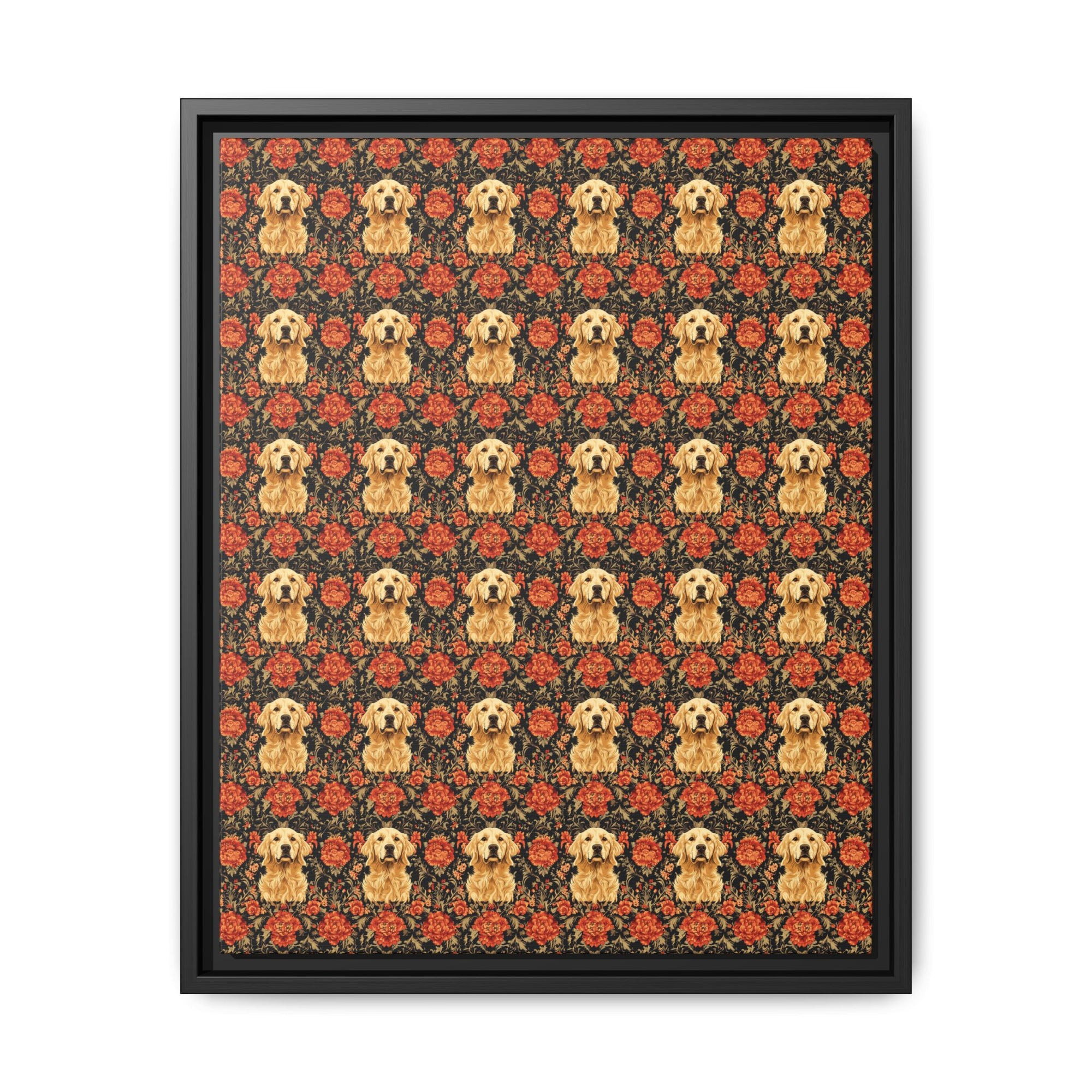 Golden Pawsatronic Tapestry Matte Canvas, Framed