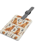 Golden Glamour Paws - Luxe Licks for Regal Retrievers Luggage Tag