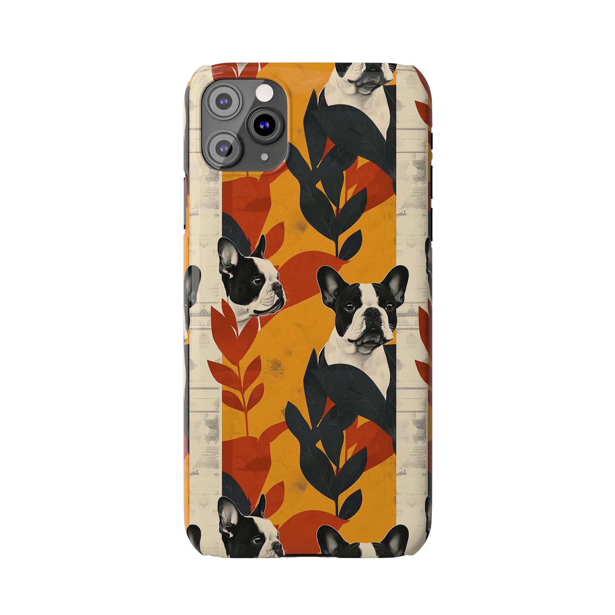 Chic Frenchie Charm Slim Phone Cases