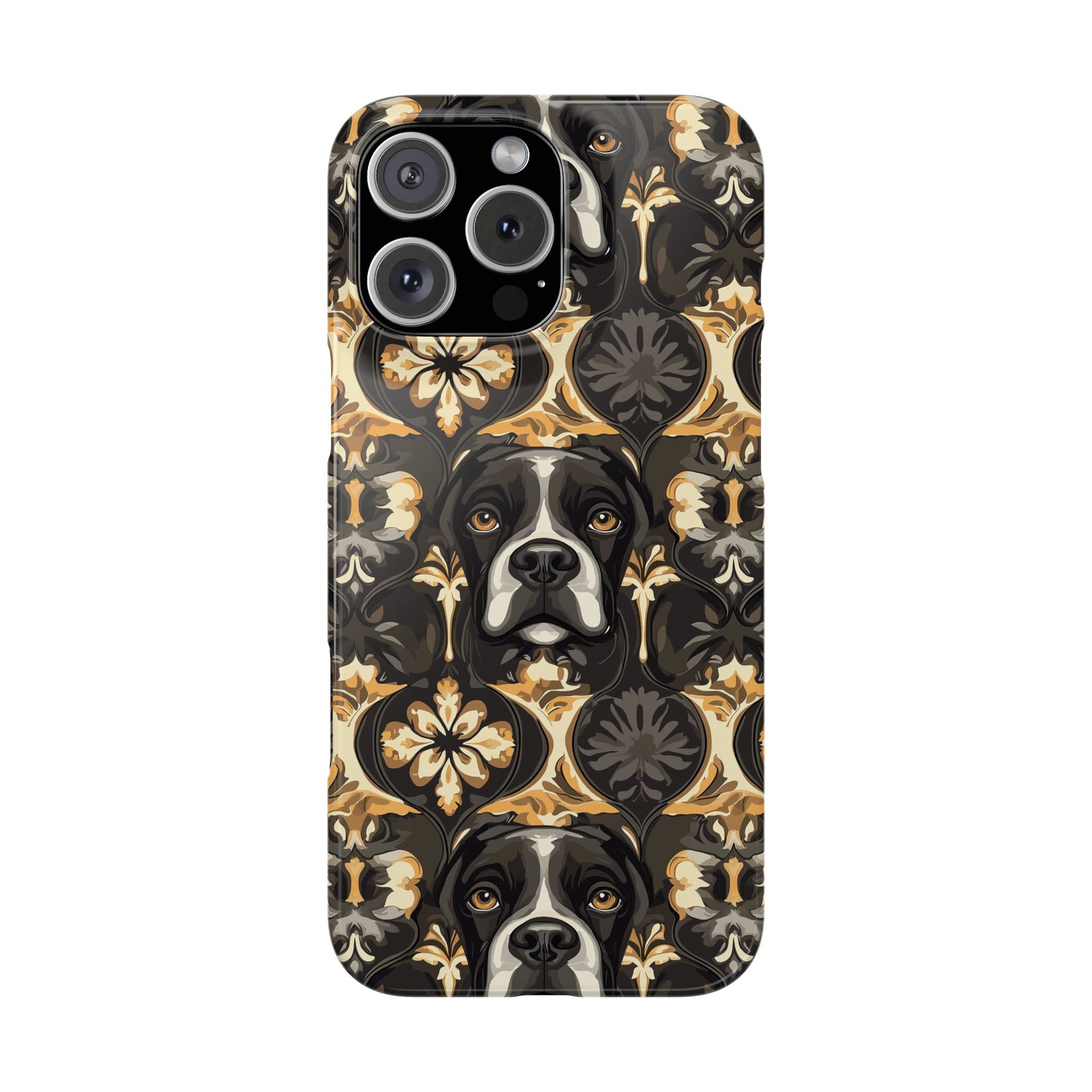 Manor Pup Boxer Royale Slim Phone Cases