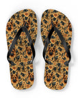 Autumnal German Shepherd Glamour Flip Flops