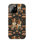 Beagle Blossom Bonanza Slim Phone Cases