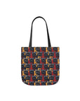 Chic Canine Checkmate - Frenchie Edition Canvas Tote Bag