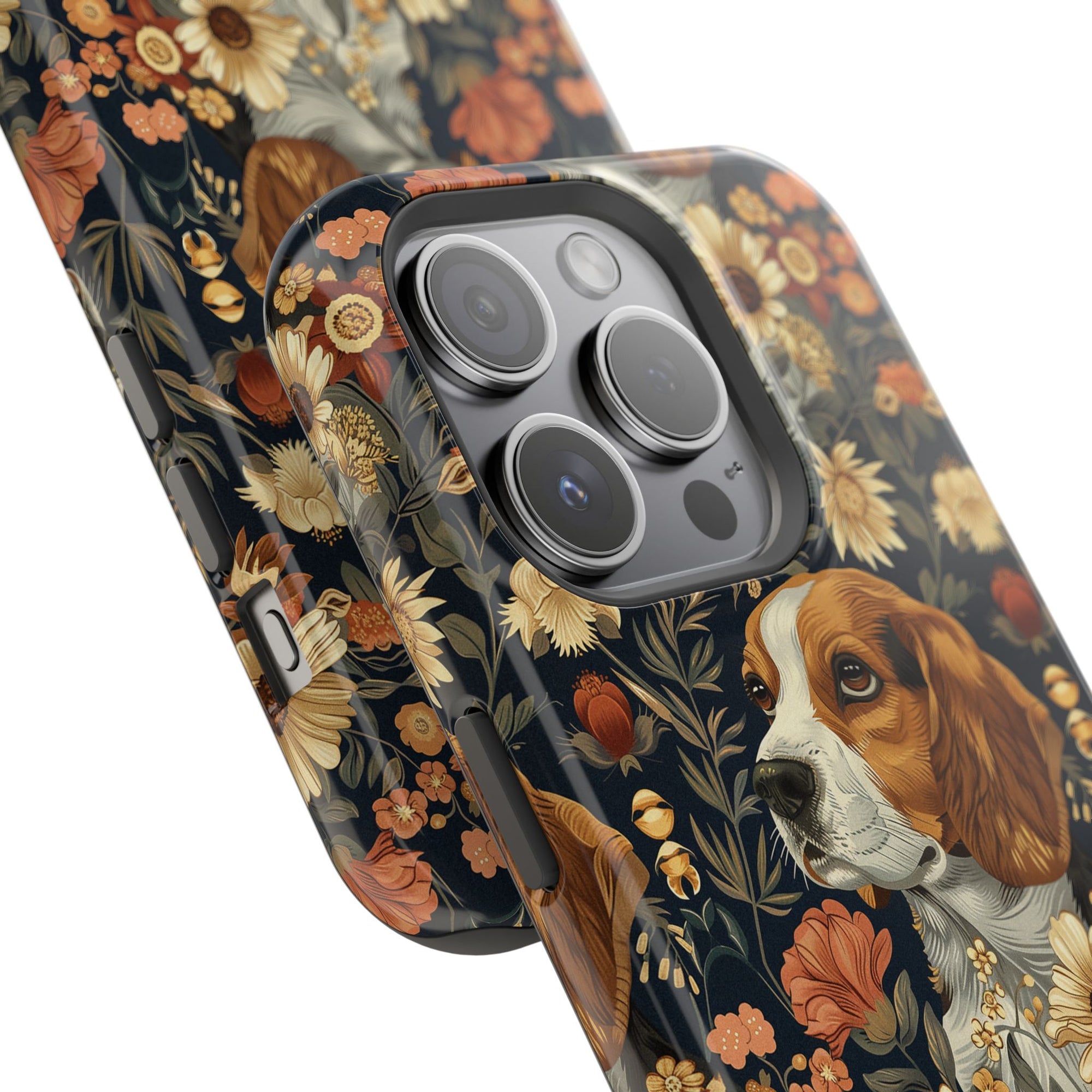 Beagle Blossoms Magnetic Tough Cases