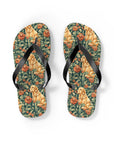 Blooming Goldie Glam Flip Flops