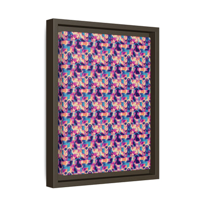 Dazzling Bulldog Chic Matte Canvas, Framed