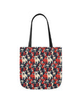 Bulldoggy Bliss Chomper Canvas Tote Bag