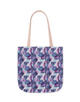 Funky Geometric Boxerista Canvas Tote Bag