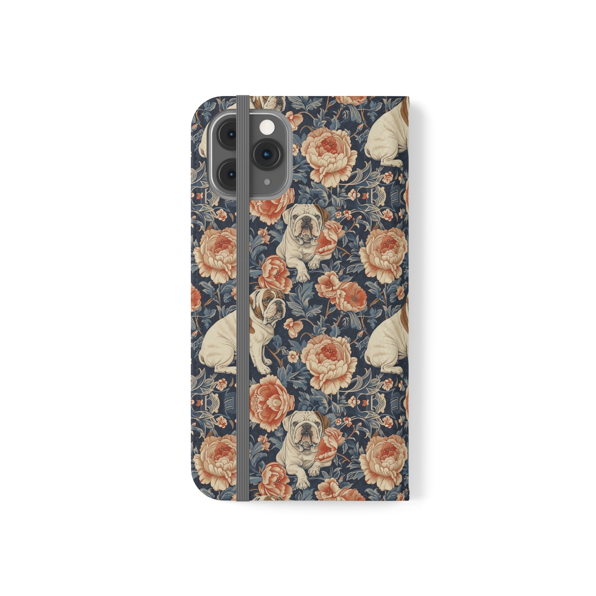 Blooming Bulldog Beauty Flip Cases