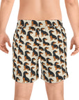 Whimsical Dachsund Dreamcatcher Men's Mid-Length Swim Shorts