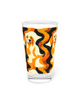 Golden Woof Abstract Glamour Pint Glass