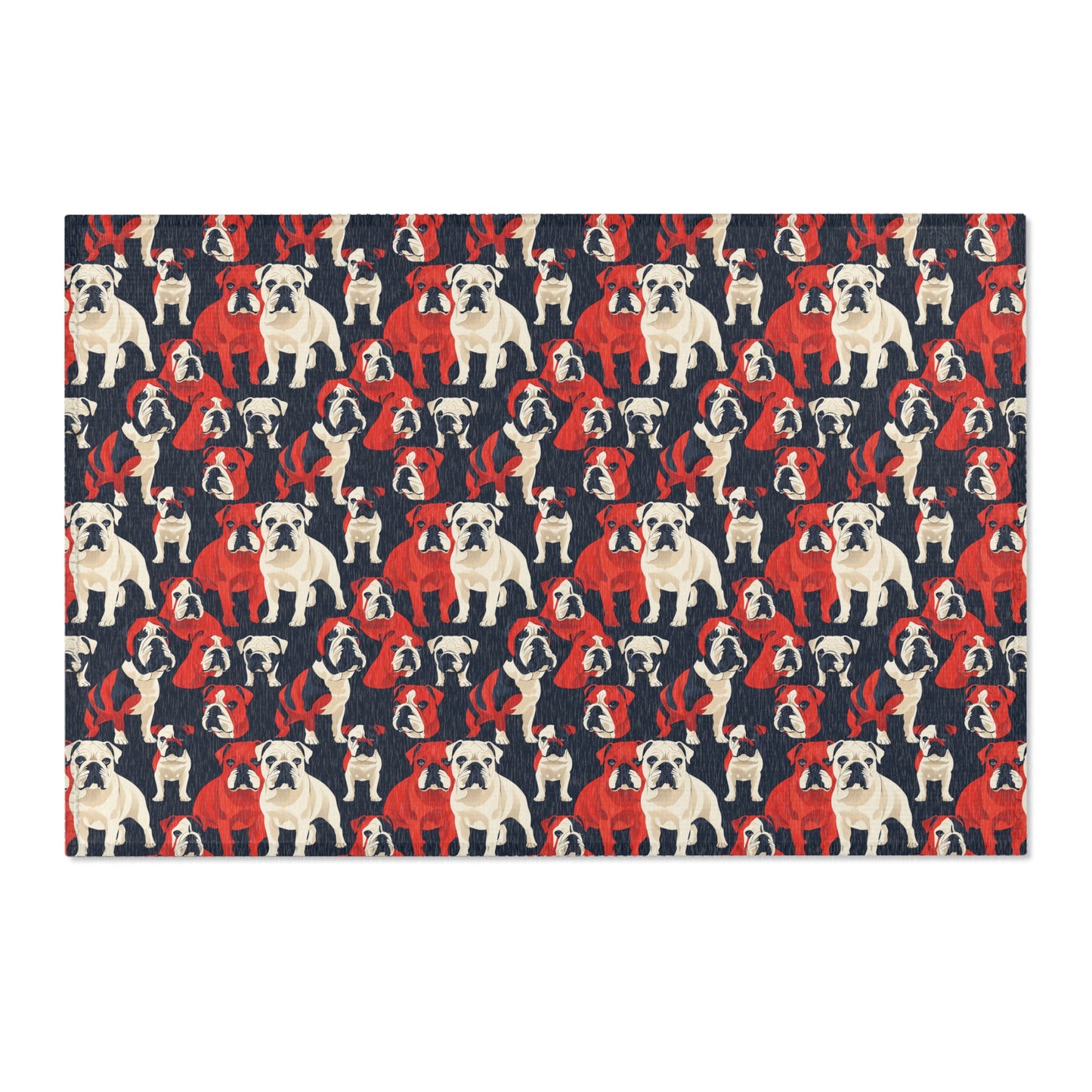 Modern Bulldog Bash - Fun Area Rug