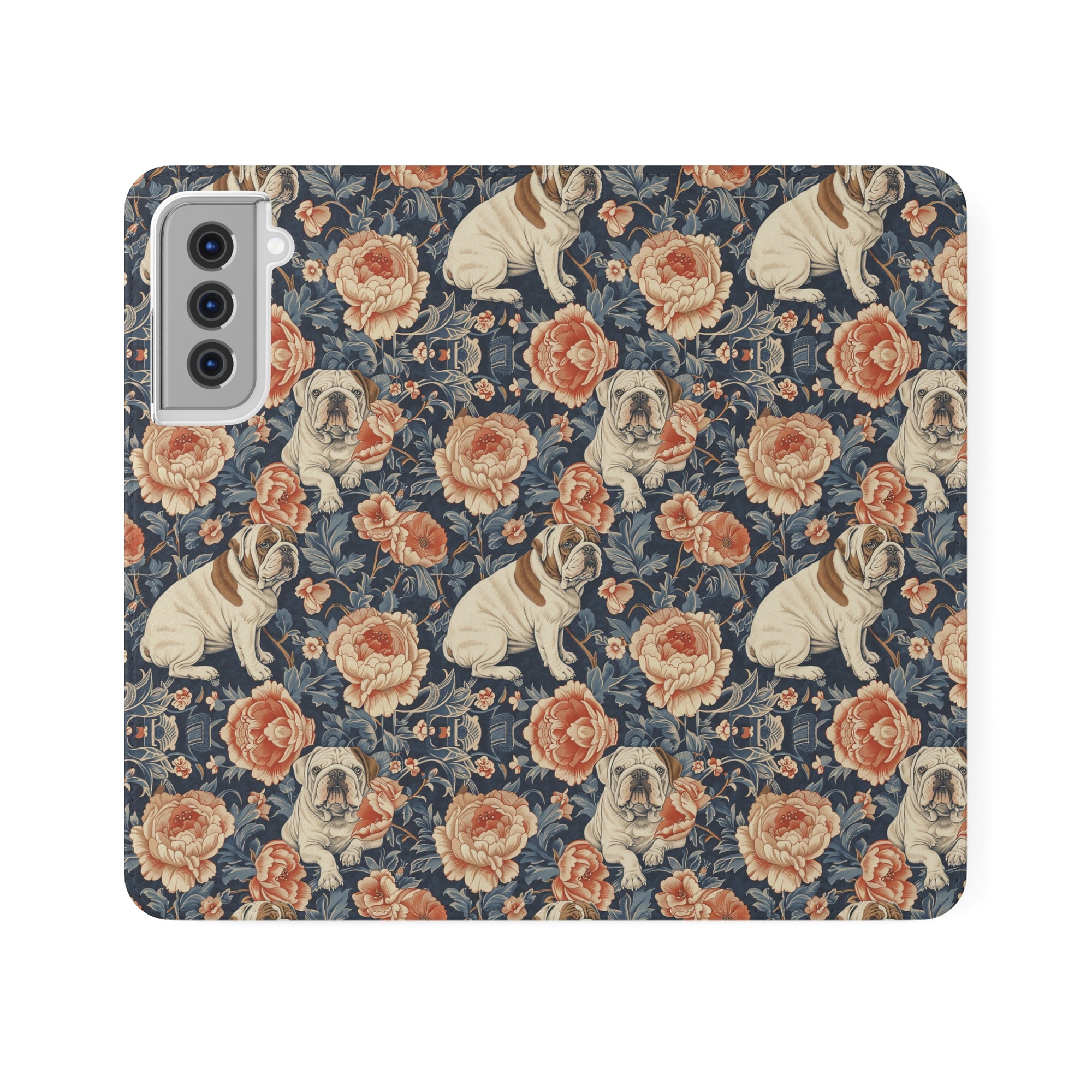 Blooming Bulldog Beauty Flip Cases