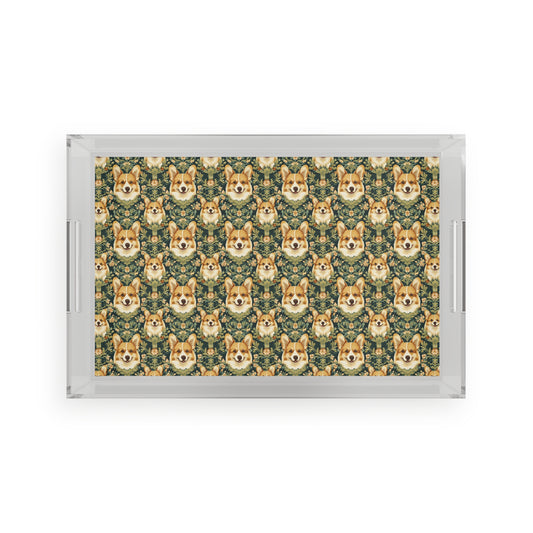 Corgi Charmz Acrylic Serving Tray