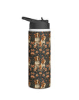 Beagle Blossom Bonanza Stainless Steel Water Bottle