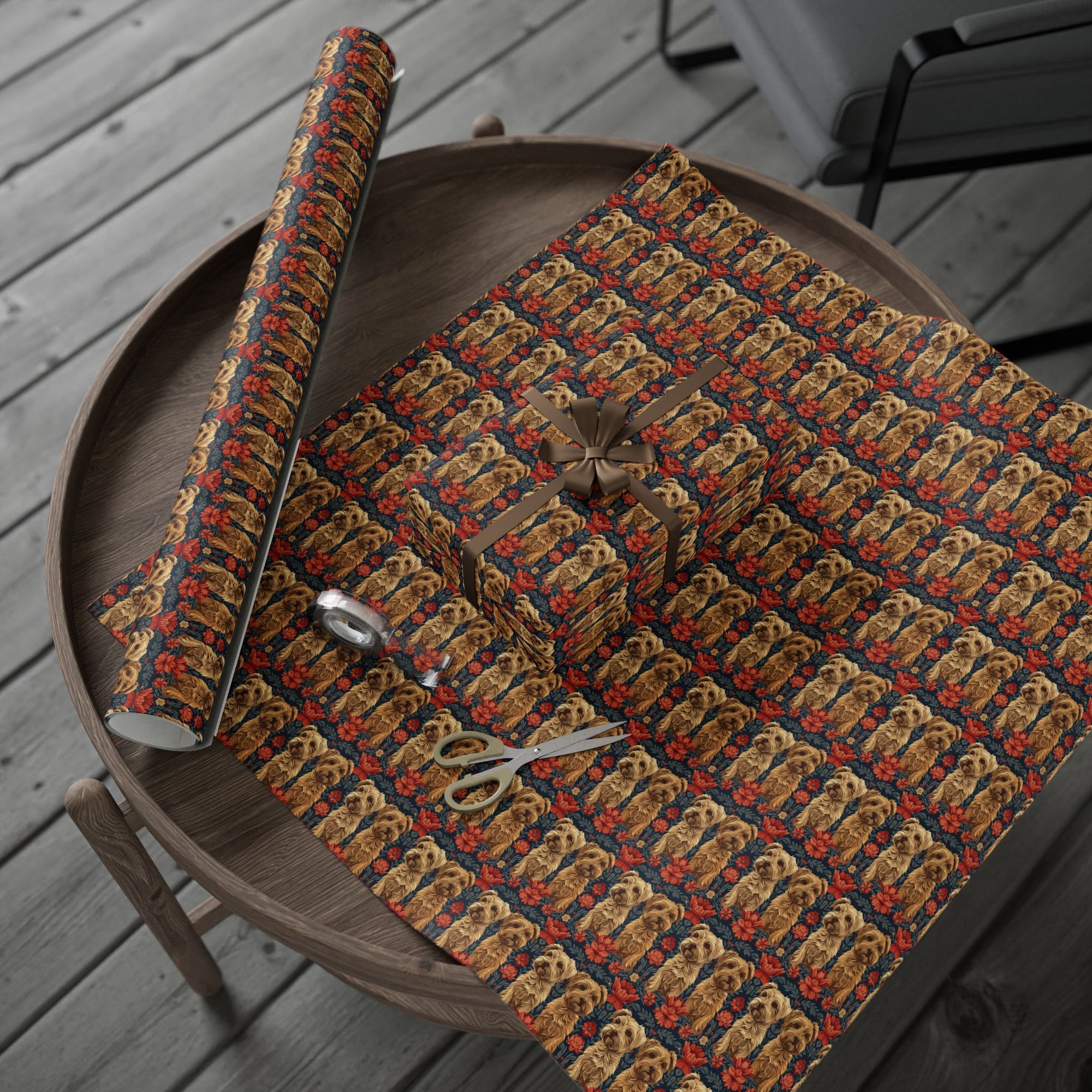 Yorkie Charm Twins Wrapping Paper