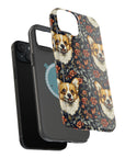 Floofy Corgi Blossom Blast Magnetic Tough Cases