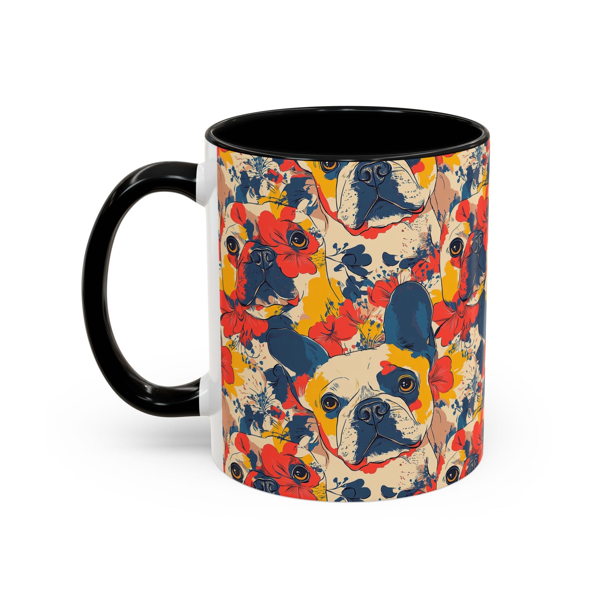 Bloom Pup Frenchietastic Splatter Accent Coffee Mug