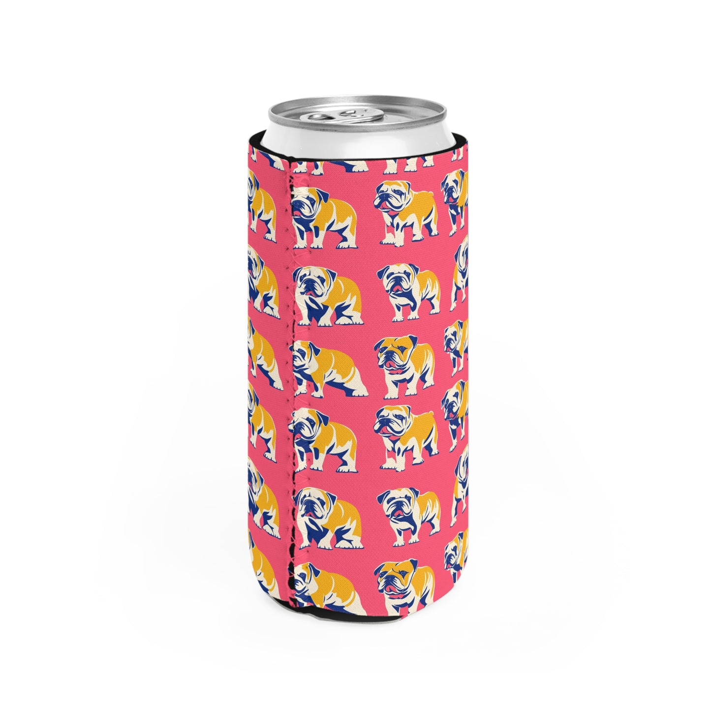 Bubblegum Glamour Bulldog Bouquet Slim Can Cooler